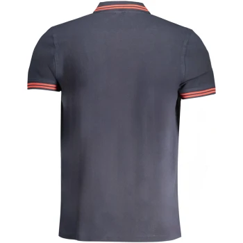 CAVALLI CLASS MEN'S NAVY BLUE SHORT SLEEVED POLO SHIRT CAVALLI CLASS MEN'S NAVY BLUE SHORT SLEEVED POLO SHIRT
