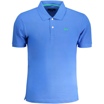 LA MARTINA Men's Green Short-sleeved Polo Shirt