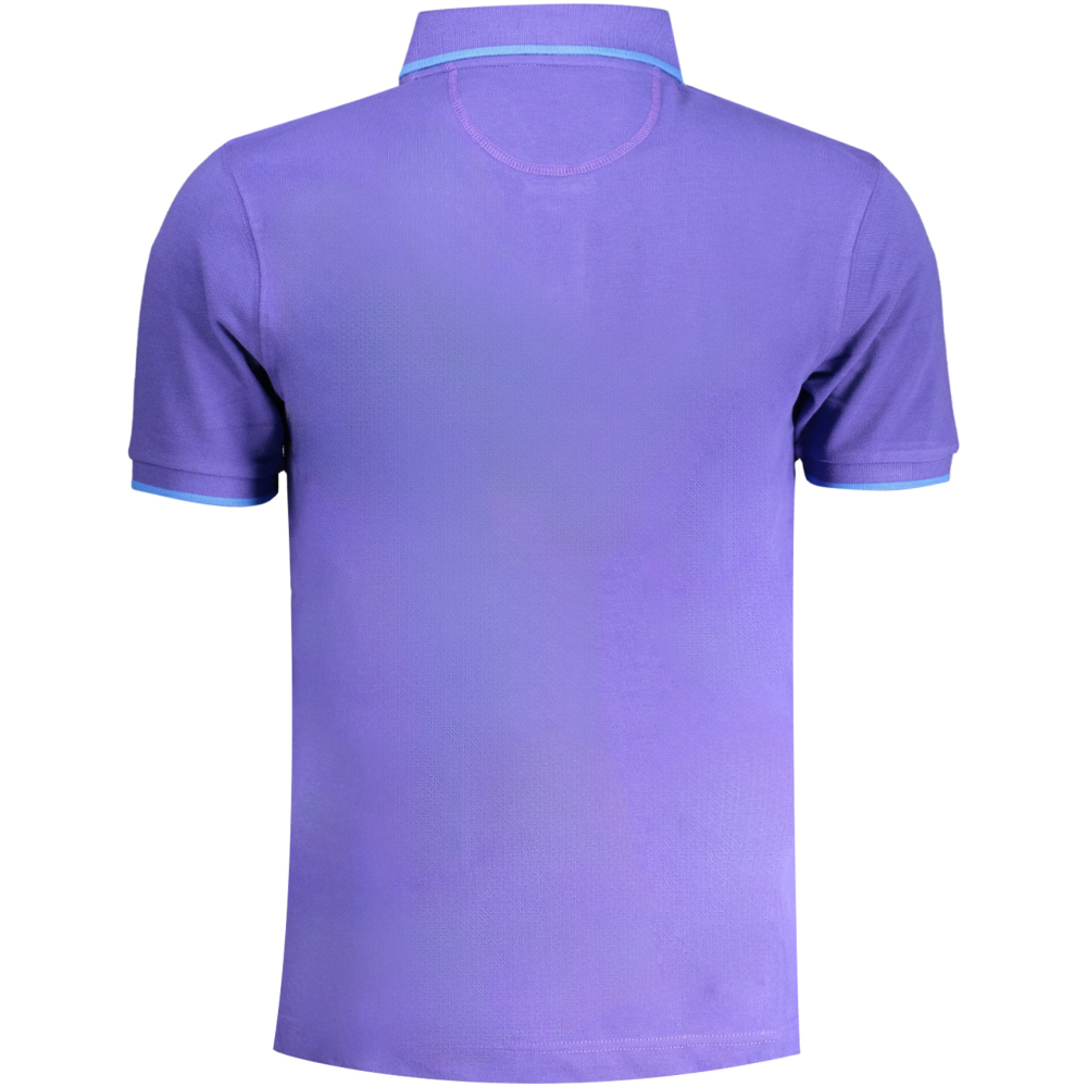 LA MARTINA Purple Men's Short Sleeved Polo Shirt