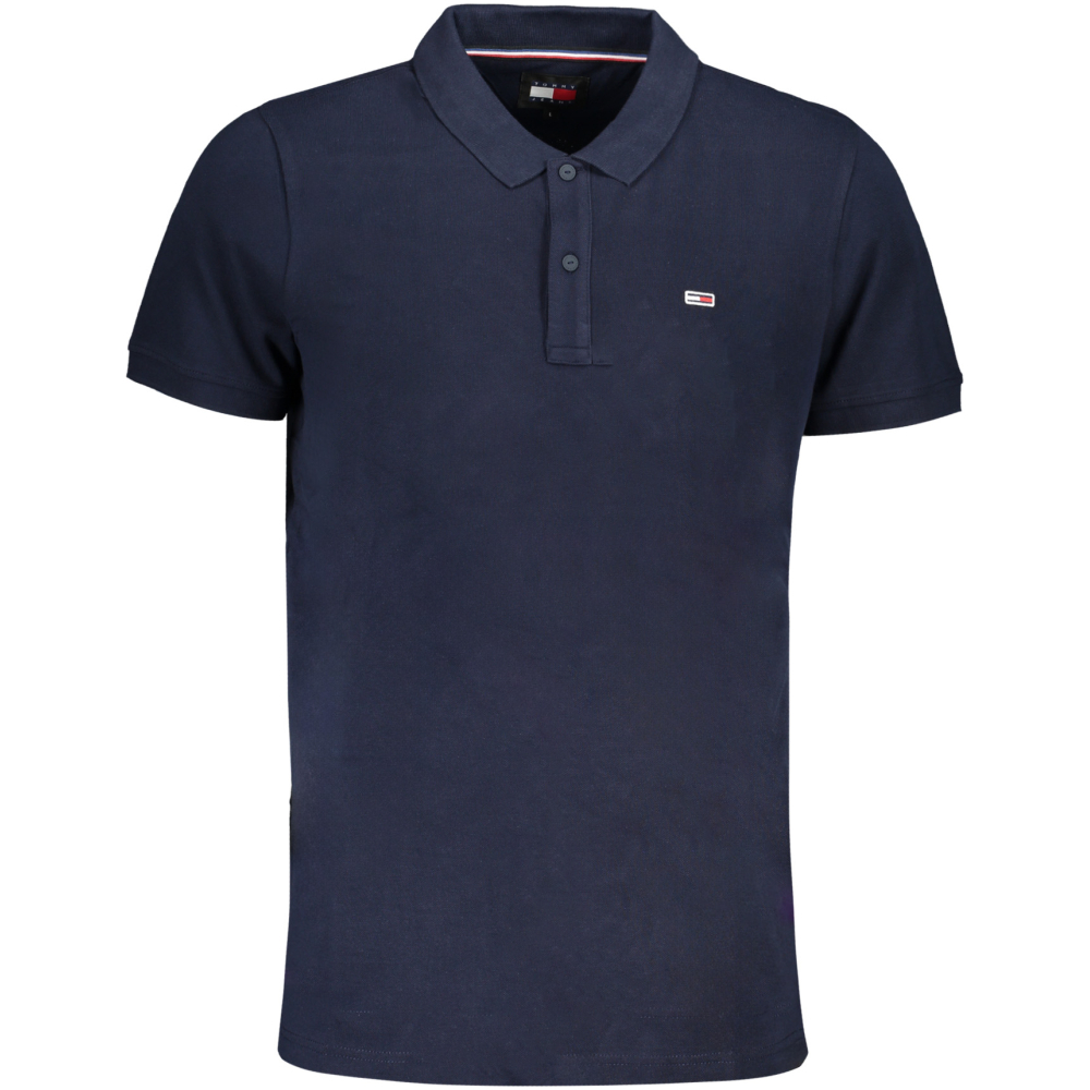 TOMMY HILFIGER Men's Short Sleeved Navy Blue Polo Shirt