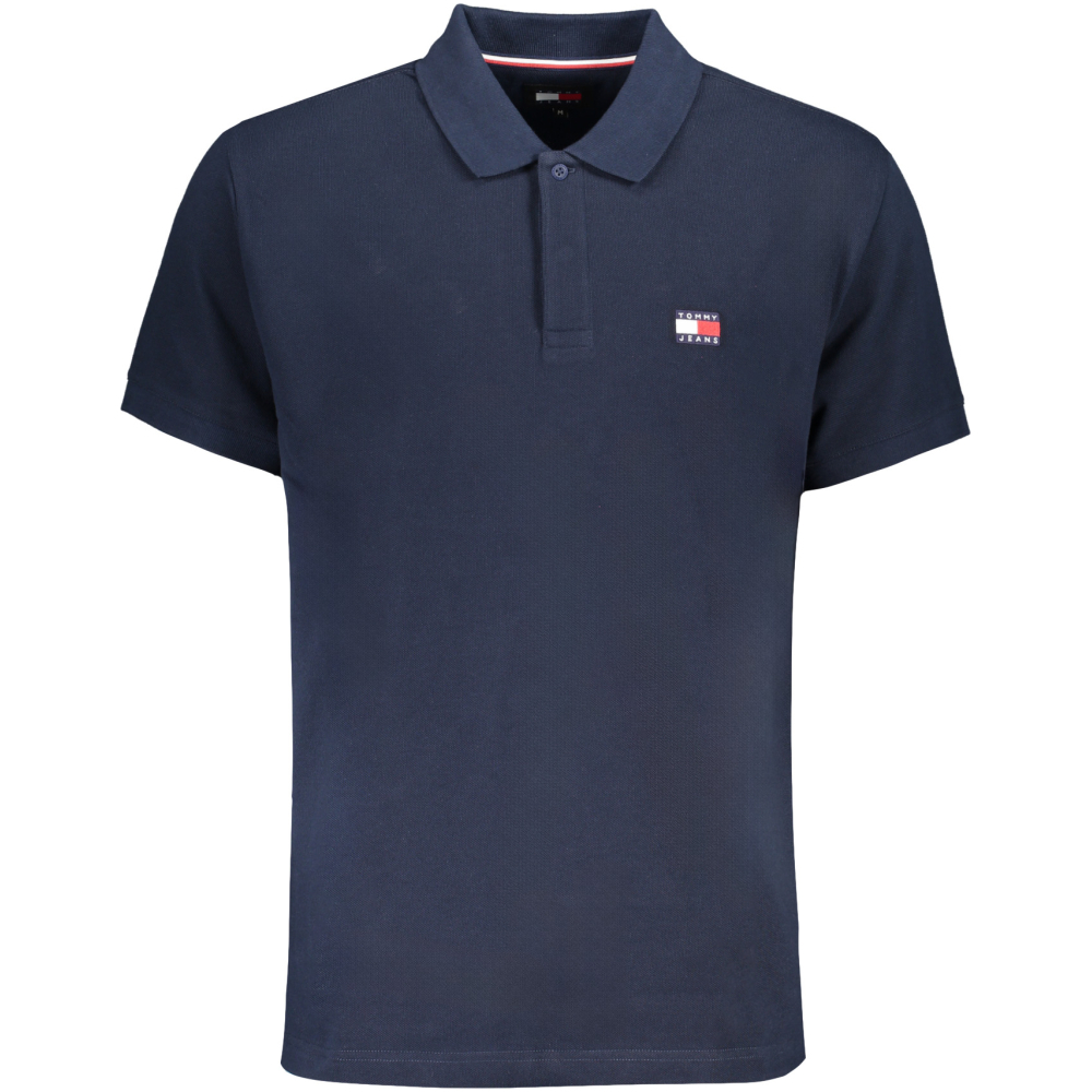 TOMMY HILFIGER Men's Short Sleeved Navy Blue Polo Shirt