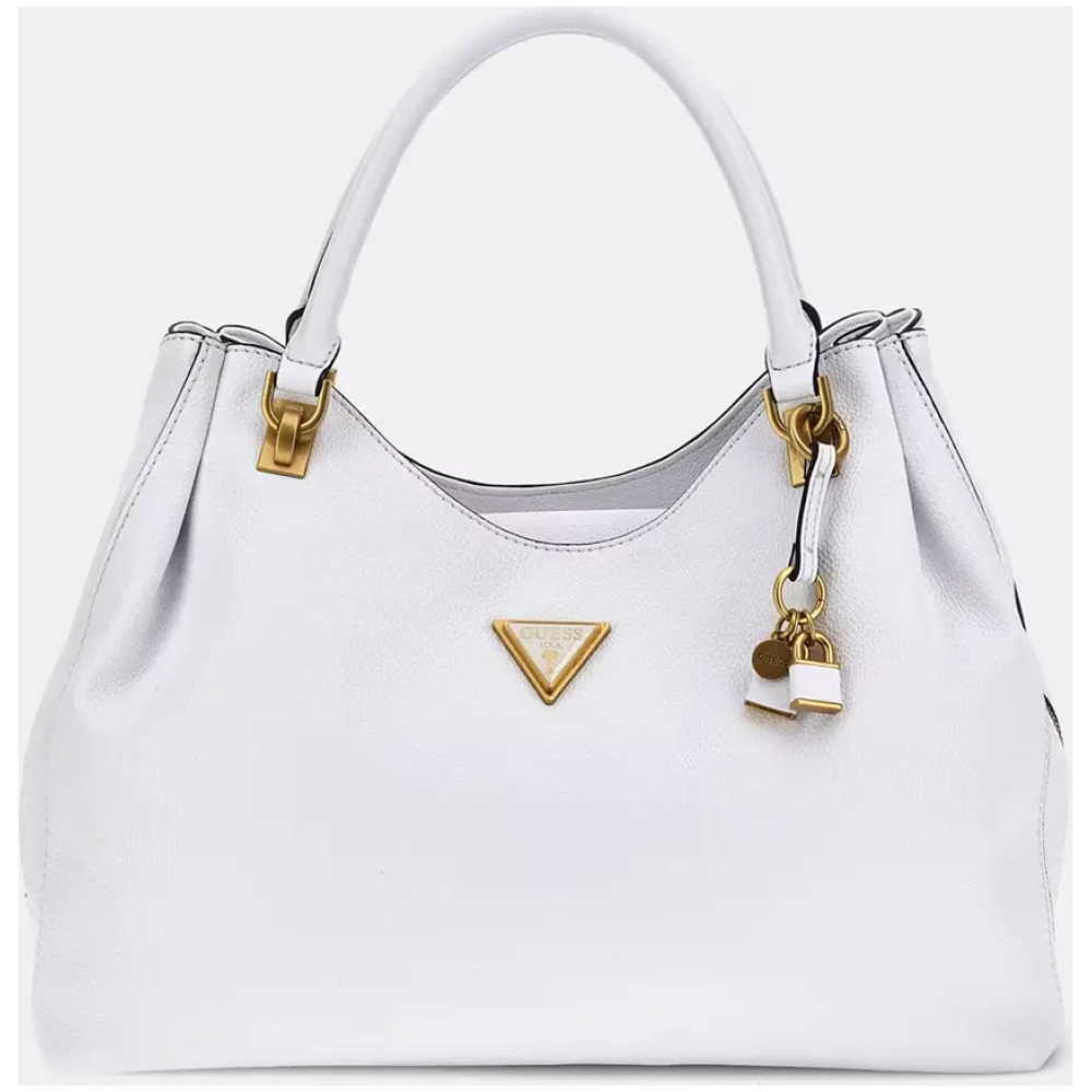 GUESS JEANS Cosette Charm White Shopper Bag