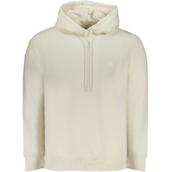 CALVIN KLEIN MEN'S WHITE ZIPLESS SWEATSHIRT CALVIN KLEIN Men's White Hoodie