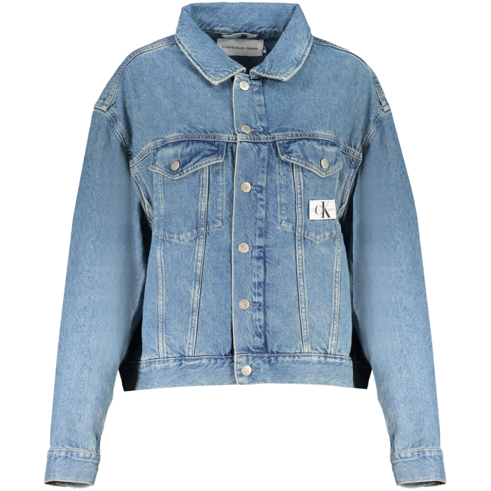 CALVIN KLEIN Light Blue Denim Jacket For Women