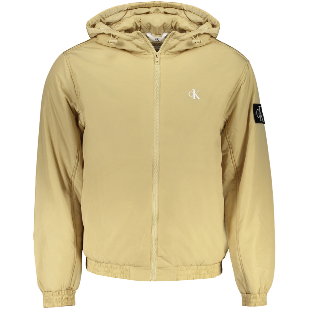 CALVIN KLEIN Beige Men's Jacket With Hood