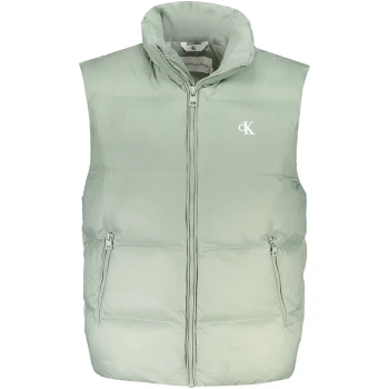 CALVIN KLEIN MEN'S GREEN ZIPLESS SWEATSHIRT