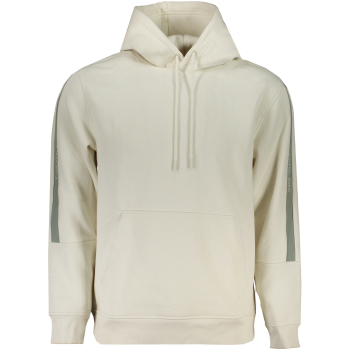 CALVIN KLEIN MEN'S WHITE ZIPLESS SWEATSHIRT