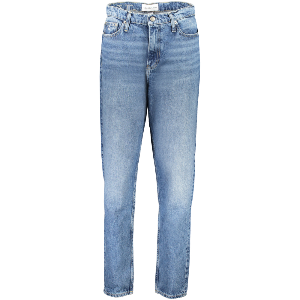 CALVIN KLEIN Mom Jeans with Washed Effect