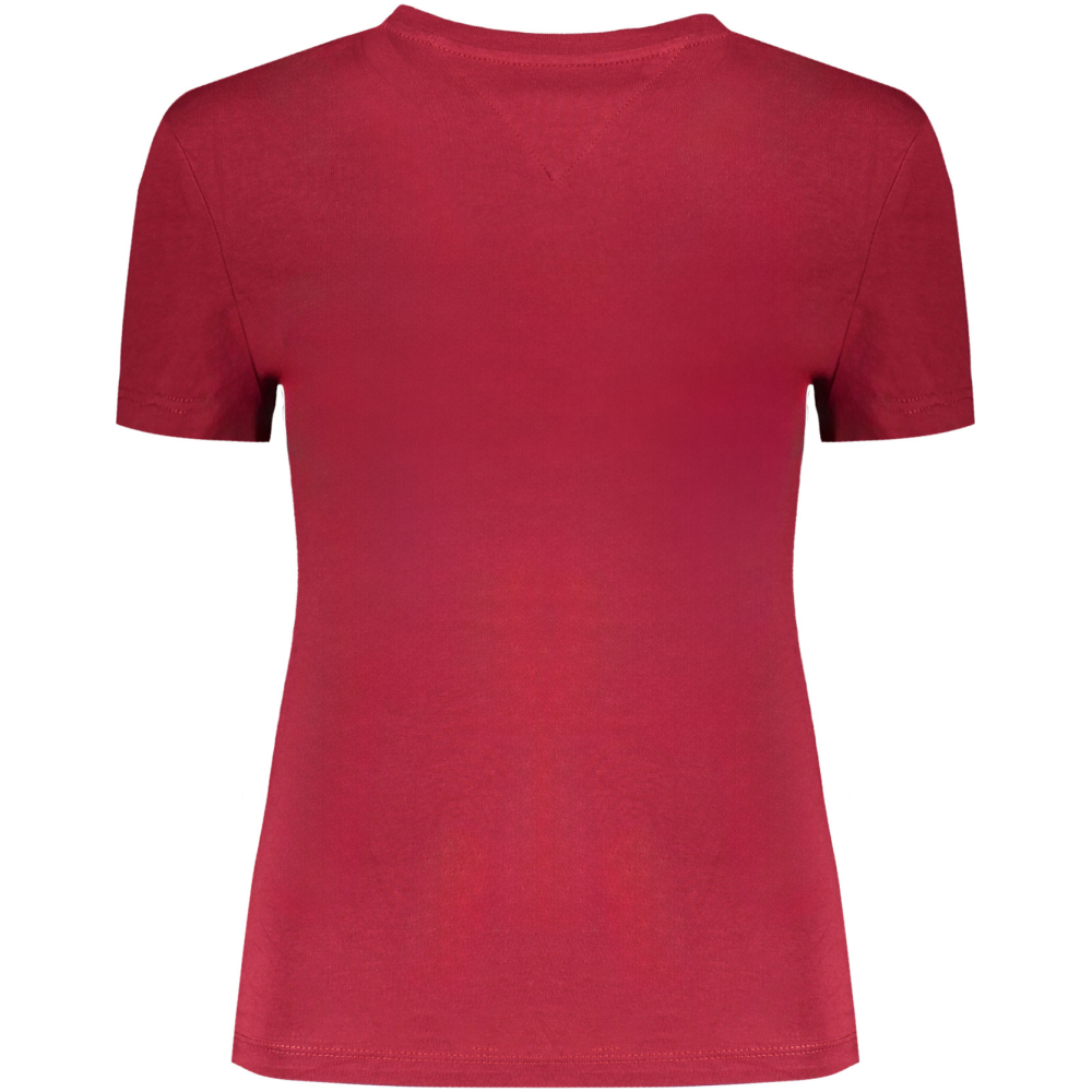 TOMMY HILFIGER WOMEN'S SHORT SLEEVE T-SHIRT RED