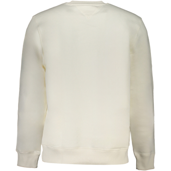 TOMMY HILFIGER MEN'S WHITE ZIPLESS SWEATSHIRT
