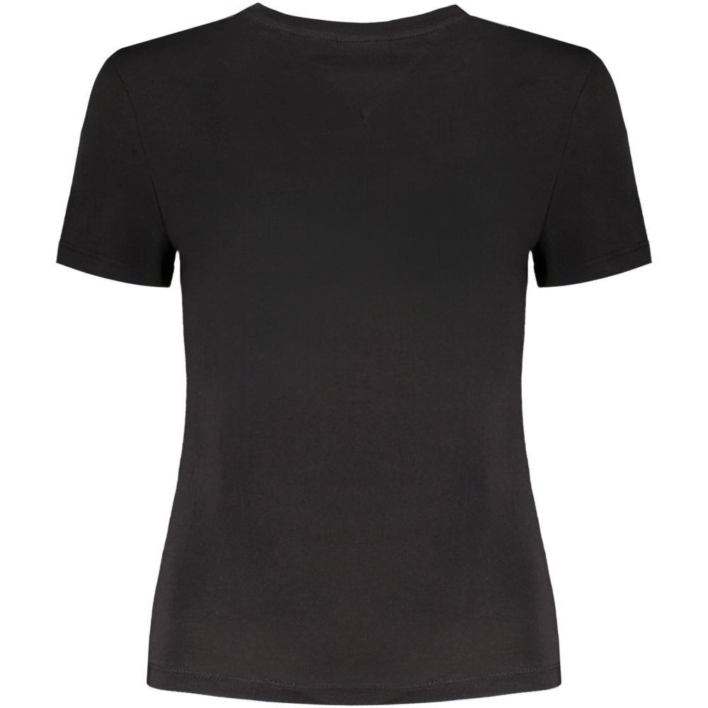 TOMMY HILFIGER WOMEN'S SHORT SLEEVE T-SHIRT BLACK