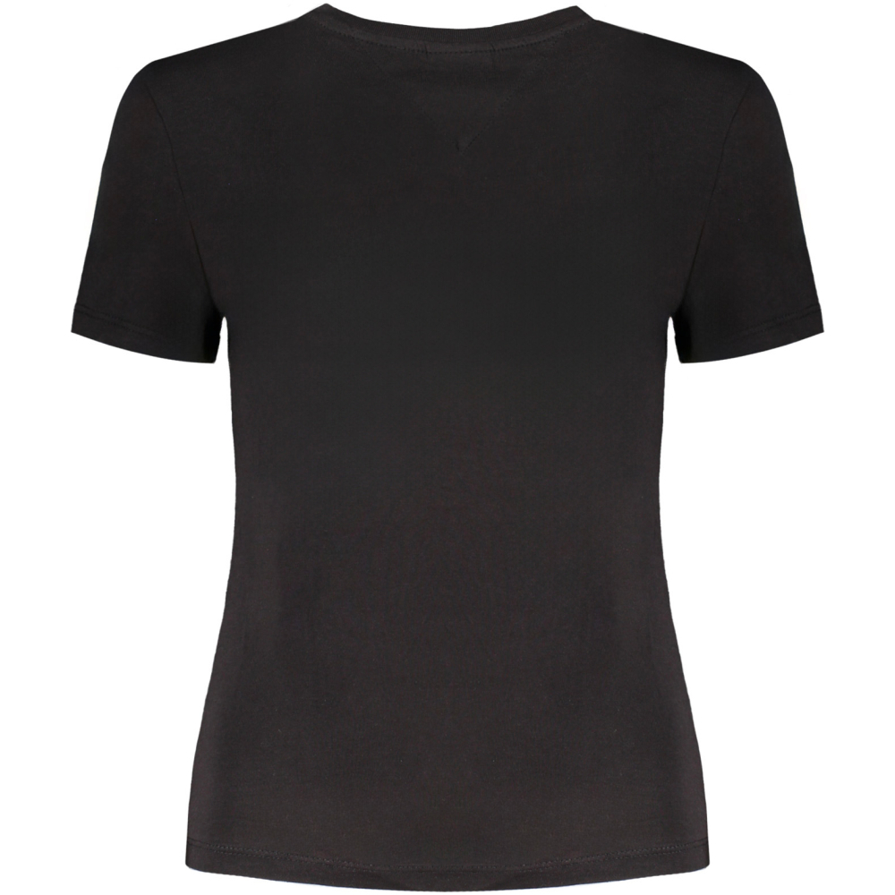 TOMMY HILFIGER WOMEN'S SHORT SLEEVE T-SHIRT BLACK