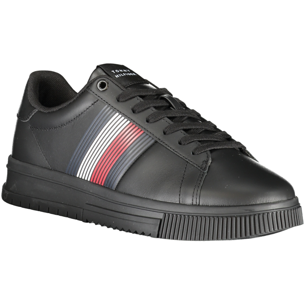 TOMMY HILFIGER BLACK MEN'S SPORTS SHOES