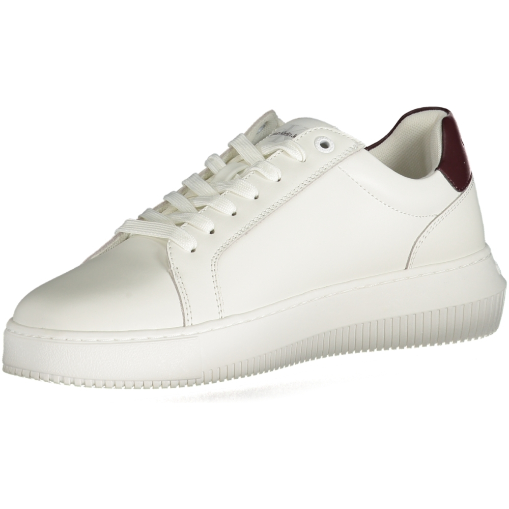 CALVIN KLEIN Men's White Leather Sneakers