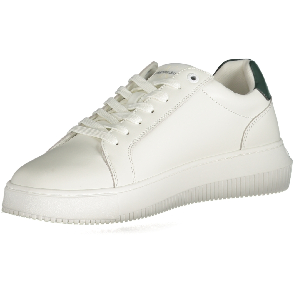 CALVIN KLEIN Men's White Leather Sneakers