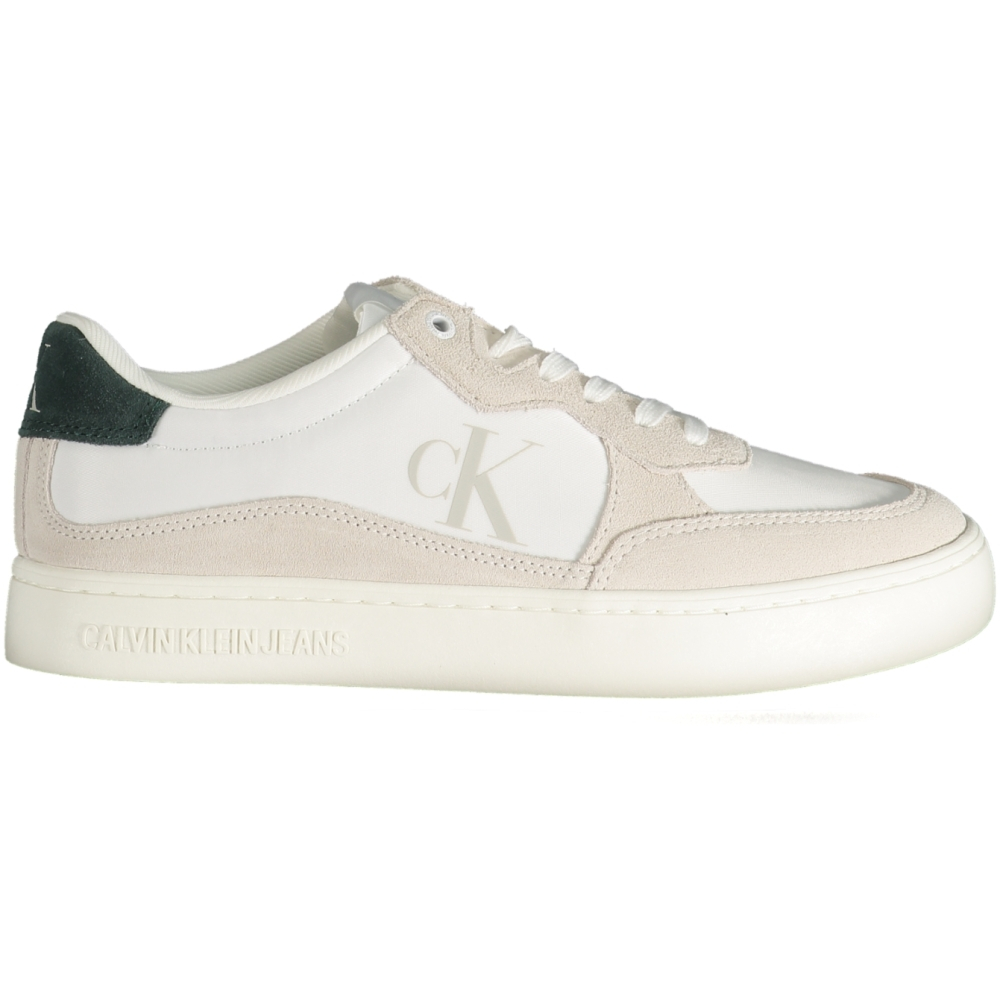 CALVIN KLEIN Men's White Leather Sneakers