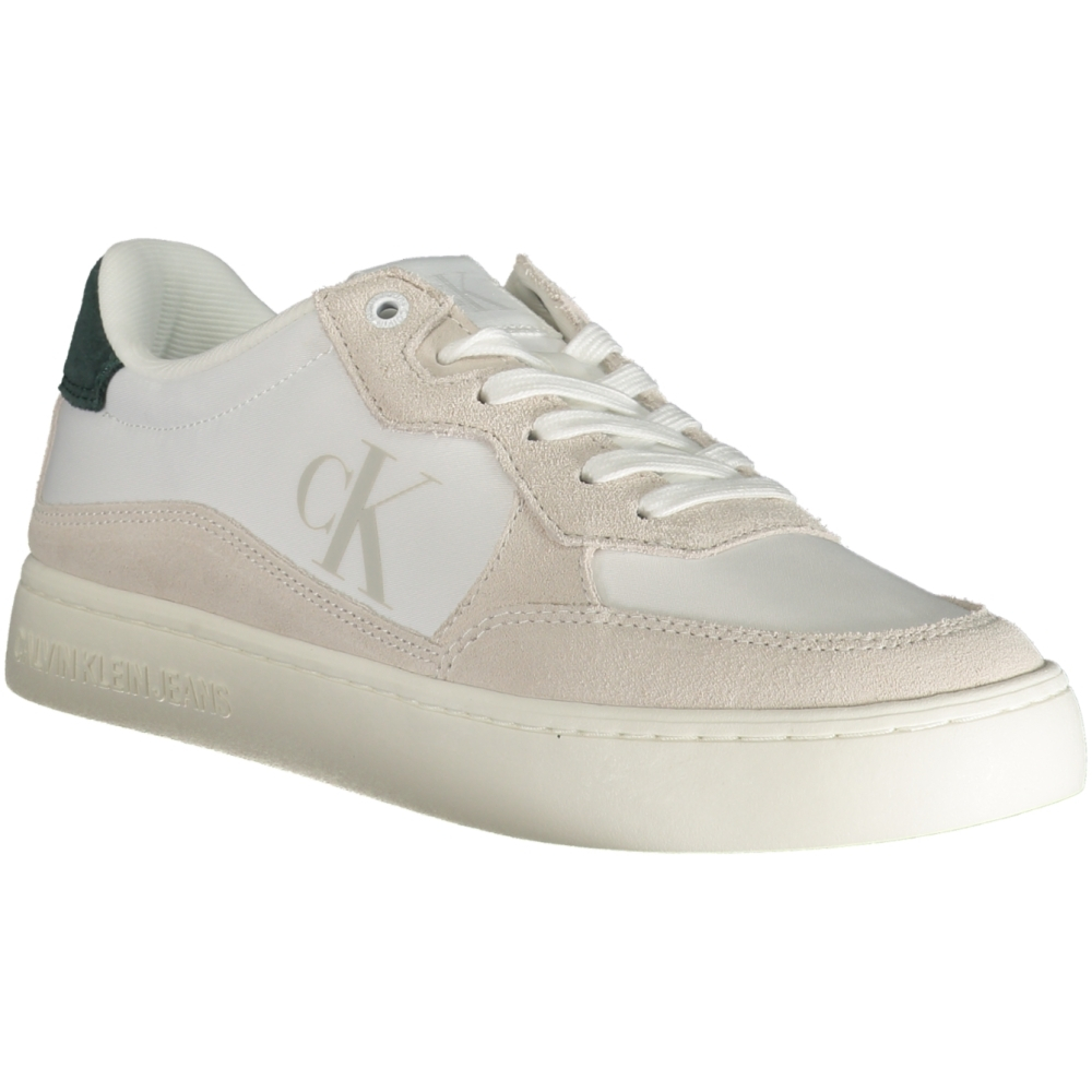 CALVIN KLEIN Men's White Leather Sneakers