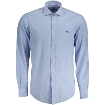 HARMONT & BLAINE Checked Narrow Fit Organic Cotton Shirt