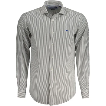 HARMONT & BLAINE Narrow Fit Organic Cotton Striped Shirt