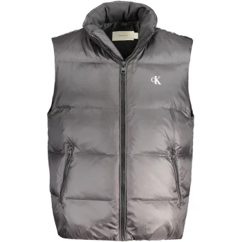 CALVIN KLEIN MEN'S BLACK SLEEVELESS