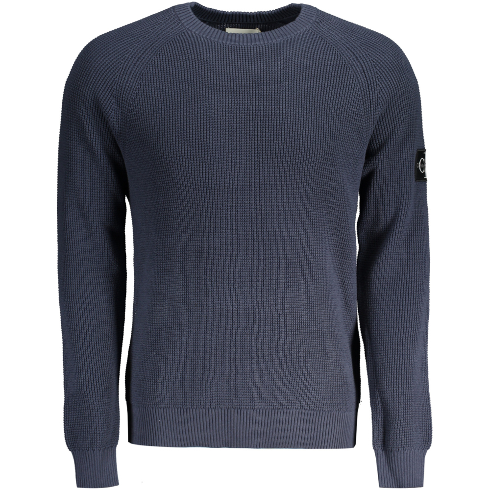 CALVIN KLEIN Men's Navy Blue Organic Cotton Sweater