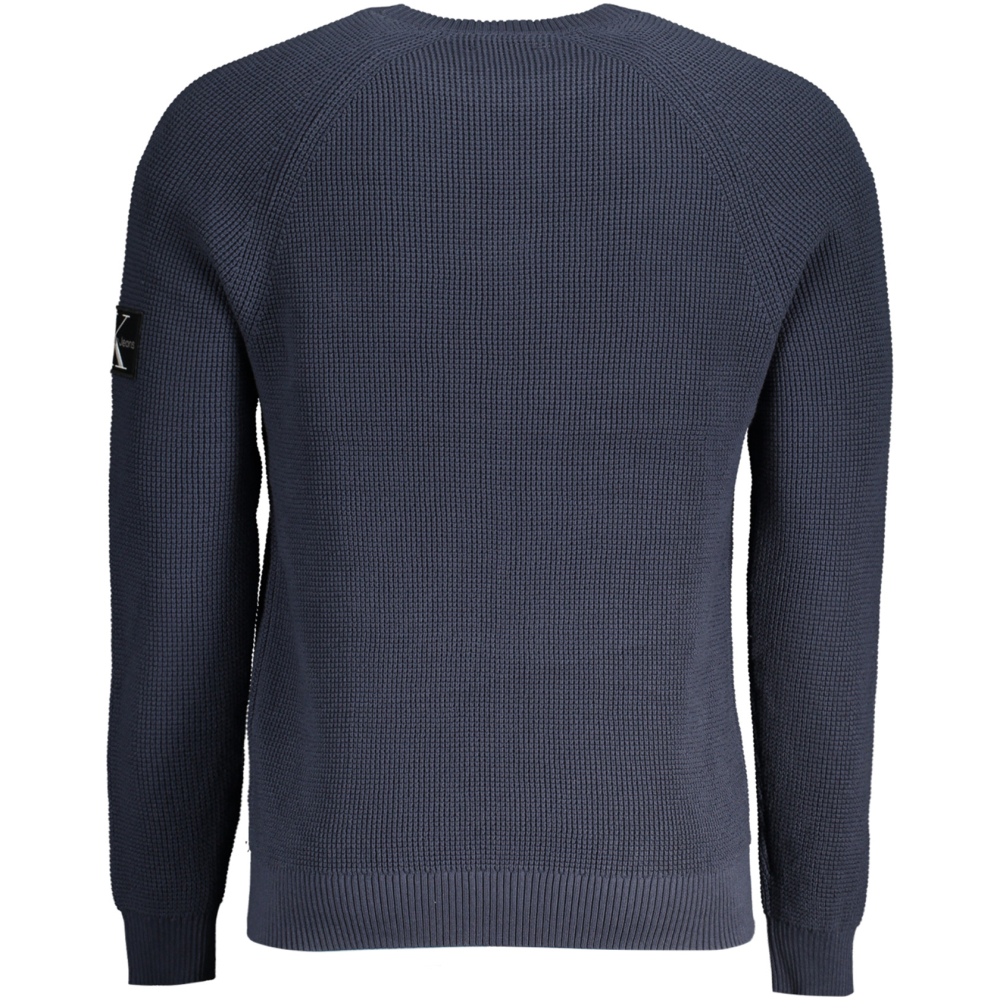 CALVIN KLEIN Men's Navy Blue Organic Cotton Sweater