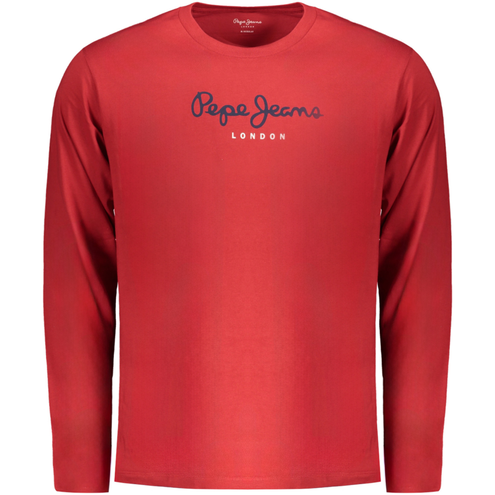 PEPE JEANS Men's Red Long Sleeve T-shirt