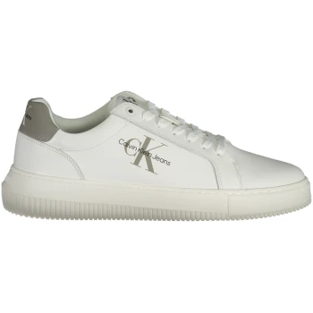 CALVIN KLEIN Men’s White Leather Sneakers