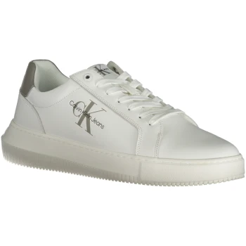 CALVIN KLEIN Men’s White Leather Sneakers